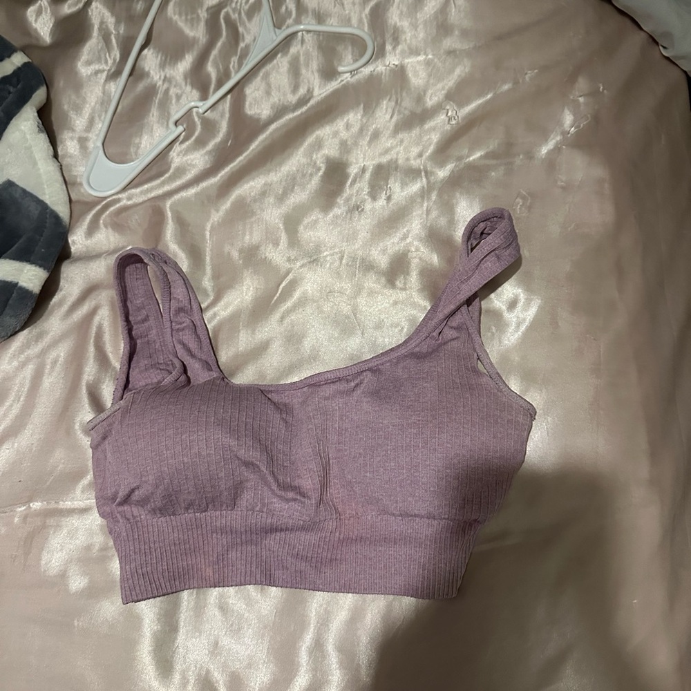 Amazon Ribbed Bralette - Lilac